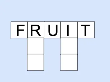 CrossWords Out of a Word: Fruit